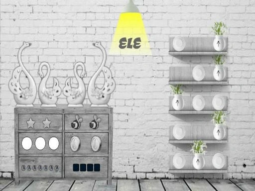 Black and White Cool Math Games House Escape