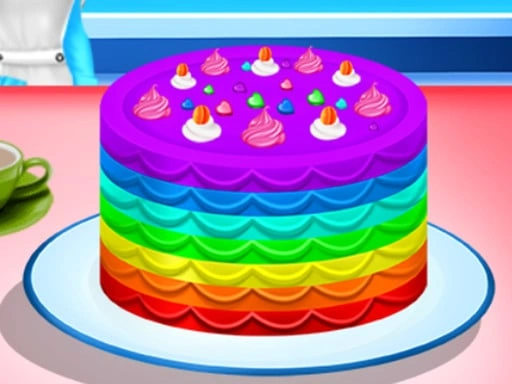 Cooking Rainbow Cake Game