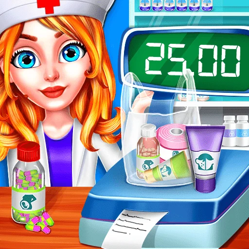 Medical Shop - Cash Register Drug Store Game Playy